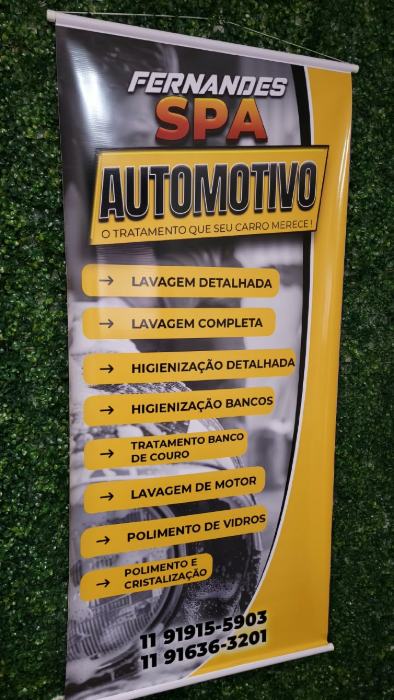 Banner de serviços com bastão