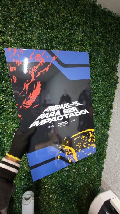 Cartaz impresso para evento