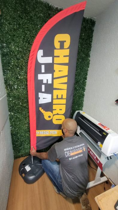 Wind banner para chaveiro